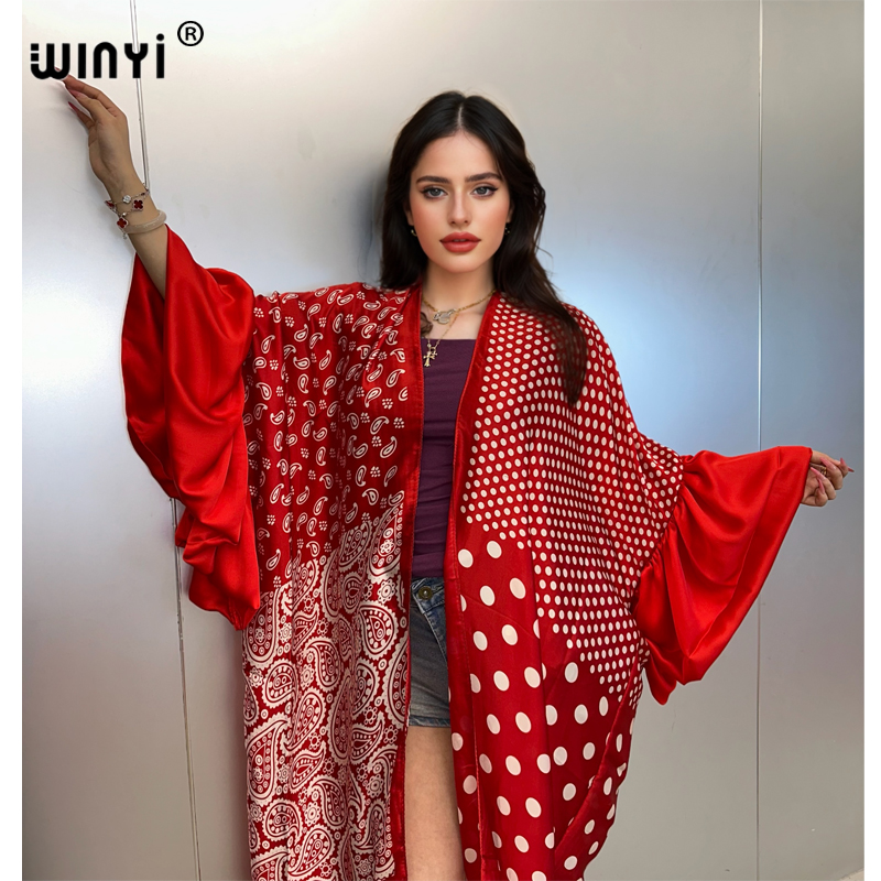 WINYI Summer Kimono Party Dres - Kaftan Women Boho 评论和价格