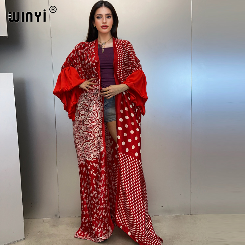 WINYI Summer Kimono Party Dres - Kaftan Women Boho 评论和价格