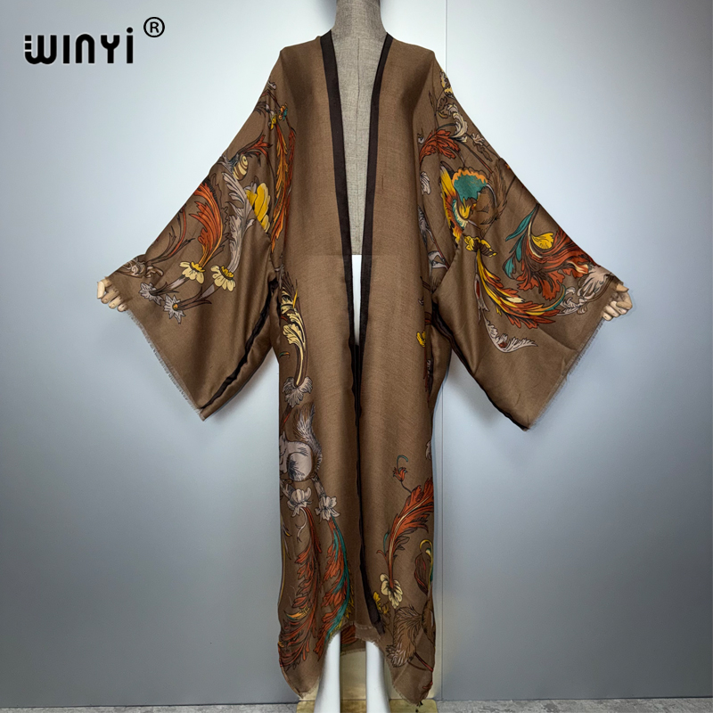 WINYI Africa boho kimono maxi  - Kaftan Women Boho 评论和价格