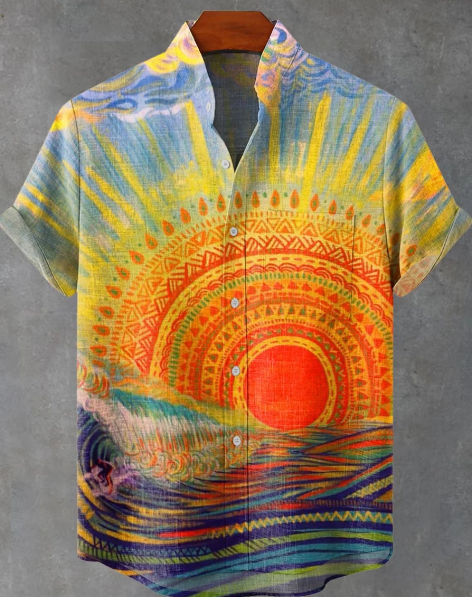 New Ethnic Style Sunset 3D Pri - Ethnic Fast Fashion 评论和价格