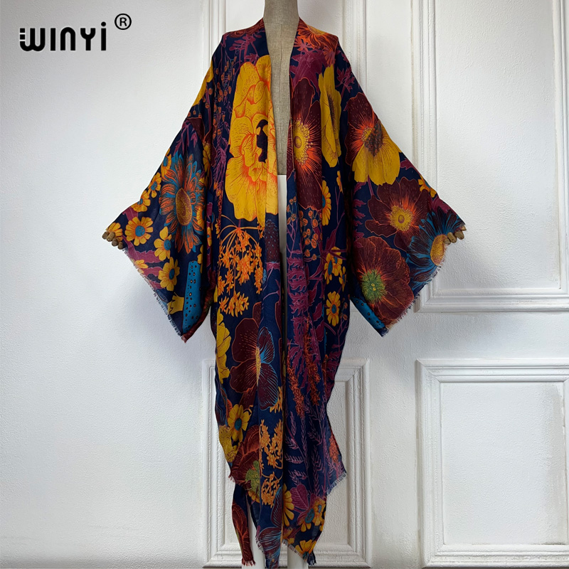 WINYI Africa Fashion Summer Ki - Kaftan Women Boho 评论和价格