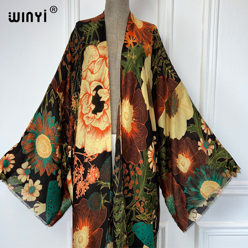 WINYI Africa Fashion Summer Ki - Kaftan Women Boho 评论和价格