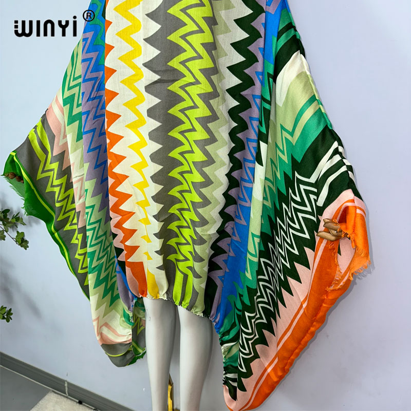 WINYI Women Sexy one Neck maxi - Kaftan Women Boho 评论和价格