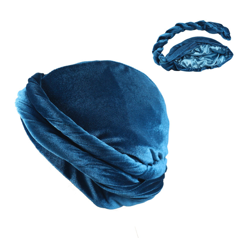Solid Color Men's Velvet Head  - Ethnic Fashion Design 评论和价格