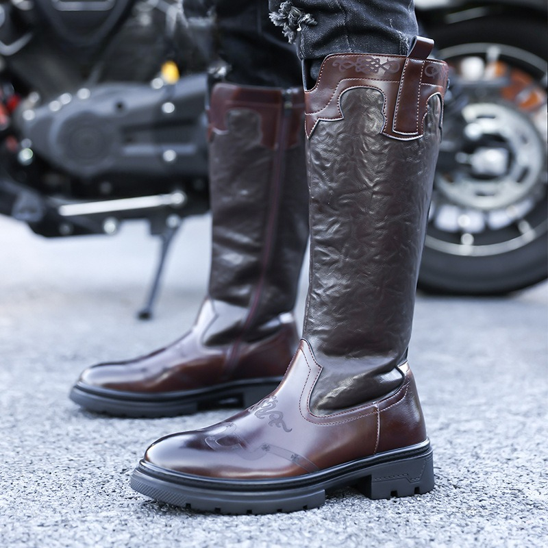 Men's Mid-calf Boots High Qual - Ethnic And Fashion 评论和价格