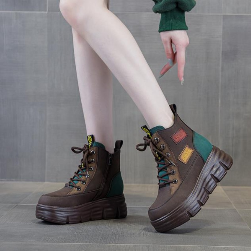 Women Platform Boots Winter Fa - Ethnic And Fashion 评论和价格
