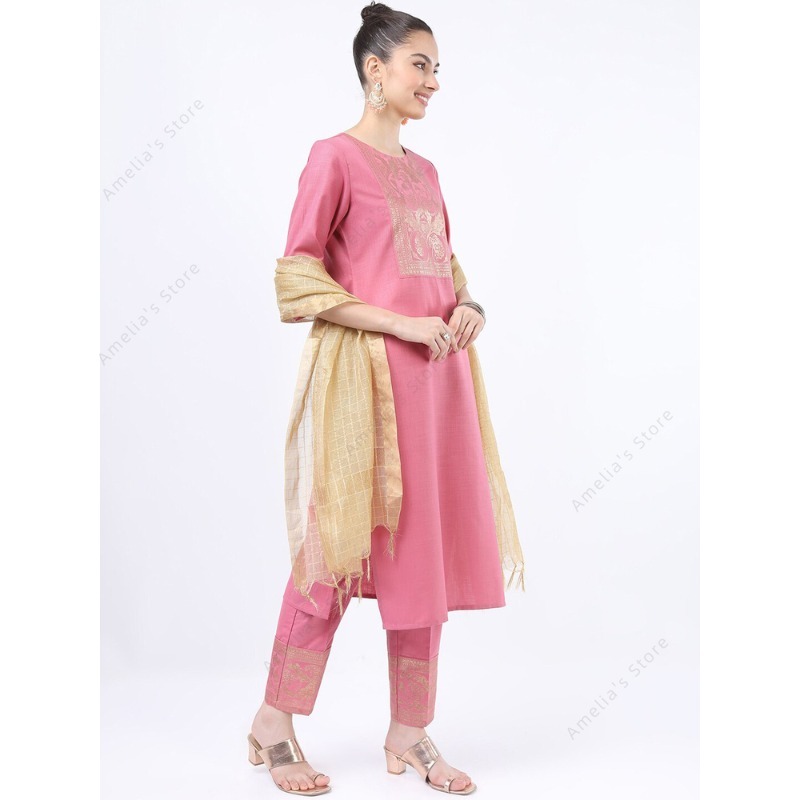 Indian/Pakistani Women's Pink  - Salwar Kameez Set 评论和价格