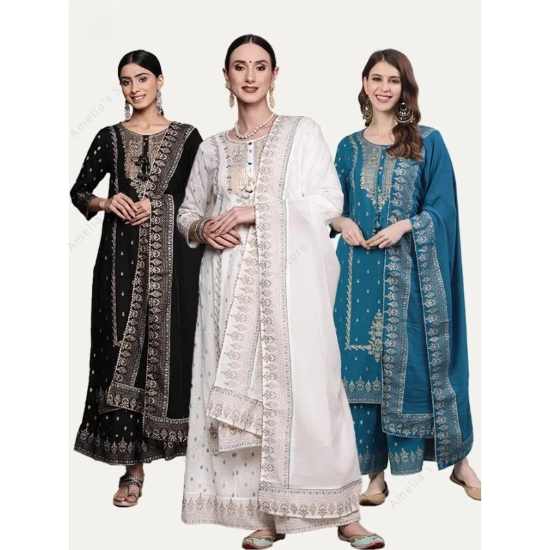 Indian Women's Punjabi Suit 3- - Salwar Kameez Set 评论和价格