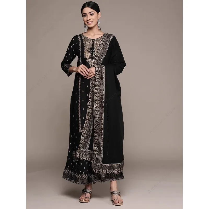 Indian Women's Punjabi Suit 3- - Salwar Kameez Set 评论和价格