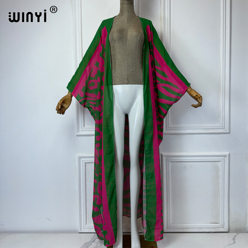 WINYI Africa Bohemia Print Kim - Kaftan Women Boho 评论和价格