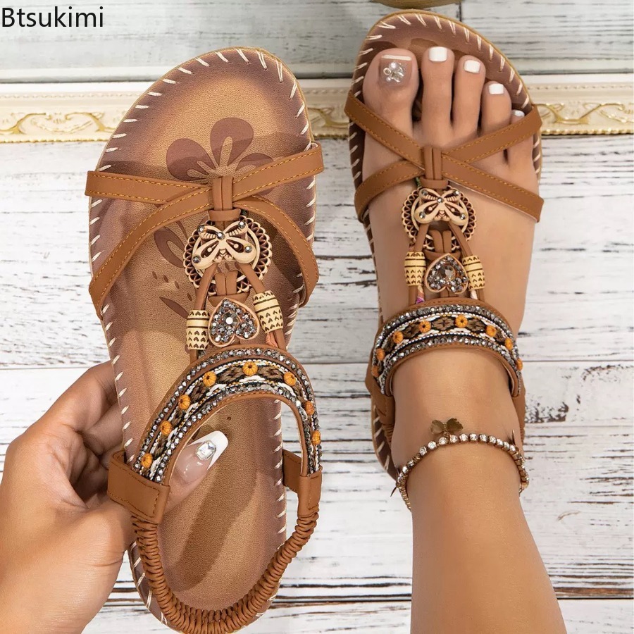Women Bohemian Sandals Outdoor - Ethnic And Fashion 评论和价格