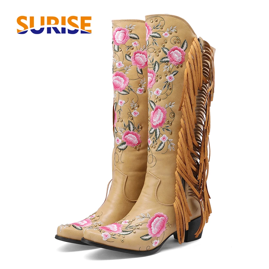 Fashion Embroidery Flower West - Ethnic And Fashion 评论和价格