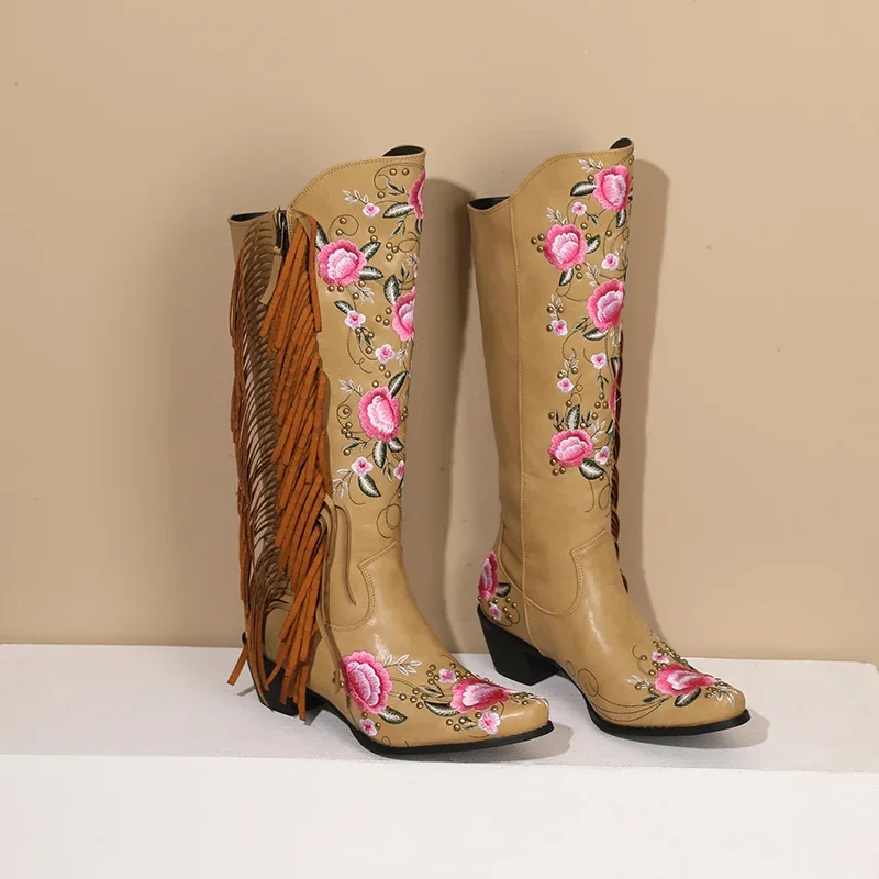 Fashion Embroidery Flower West - Ethnic And Fashion 评论和价格
