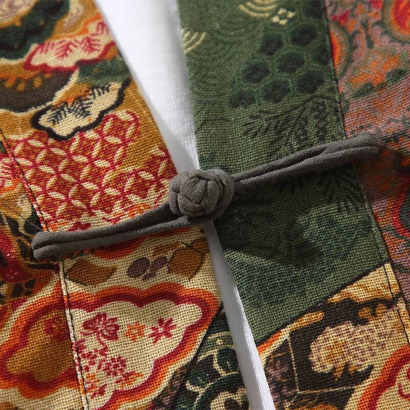 Ethnic Style Print Yukata Men  - Ethnic And Fashion 评论和价格